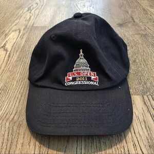 Usga 𝅺2011 Us Open Congressional Usga Member Golf Hat Cap Black Adjustable